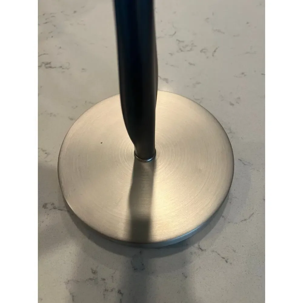Stainless and faux leather paper towel holder - Picture 7 of 7